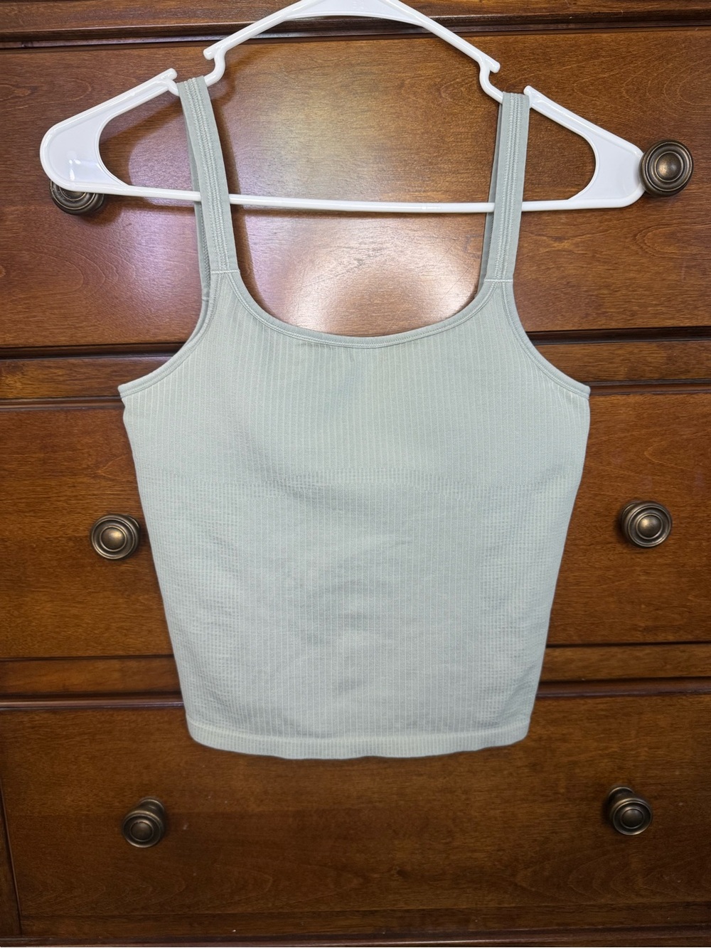 lululemon athletica Light Sage Green Ribbed Tank Top